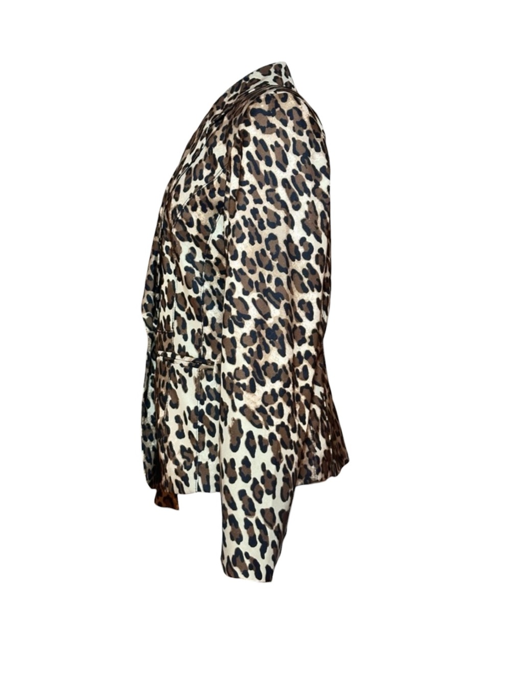 Cache Blazer Womens Leopard Print Fitted Tailored Jacket Size 6 old money
Glam - Picture 9 of 16